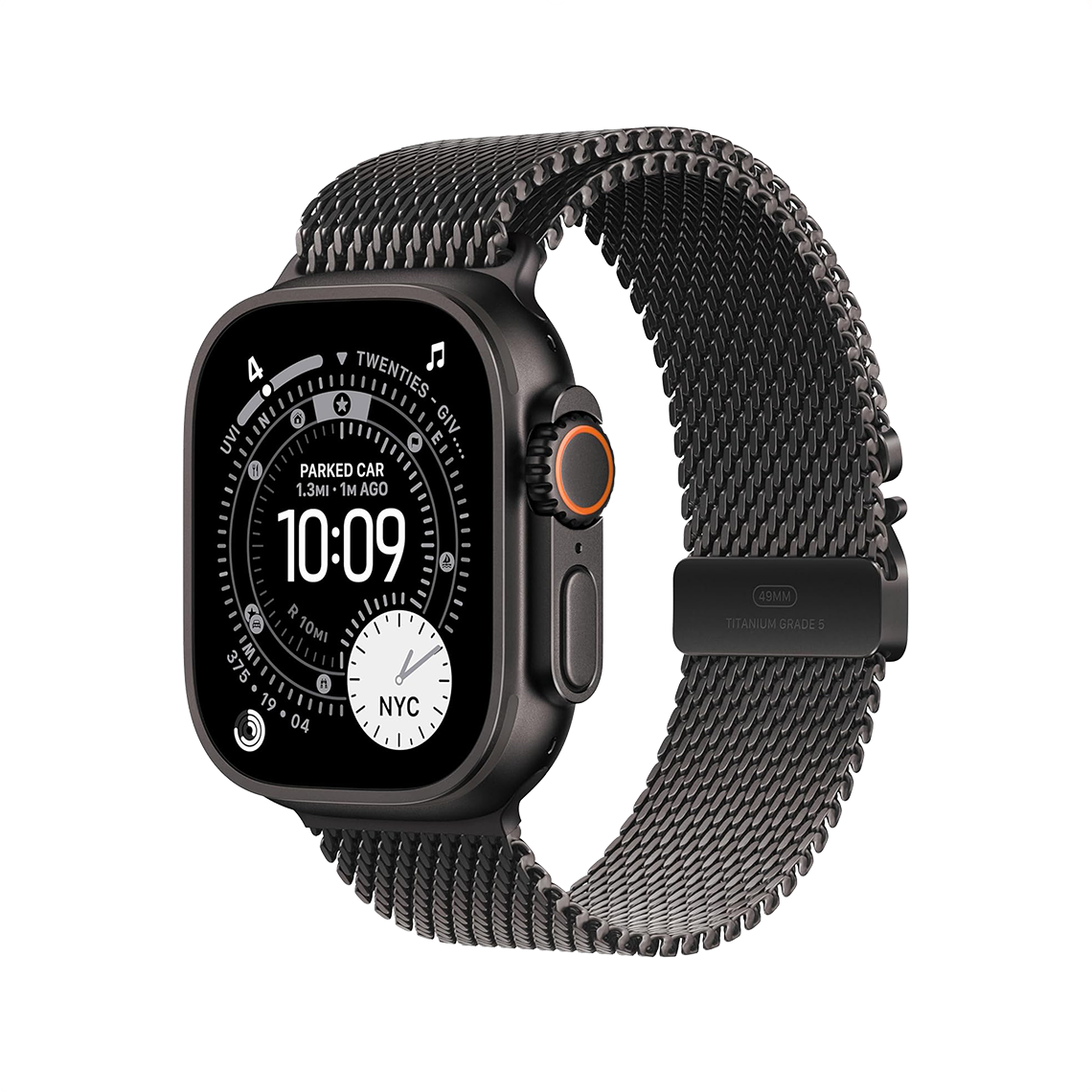 Apple Watch Ultra 2 Black Titanium with Black Titanium Milanese Loop