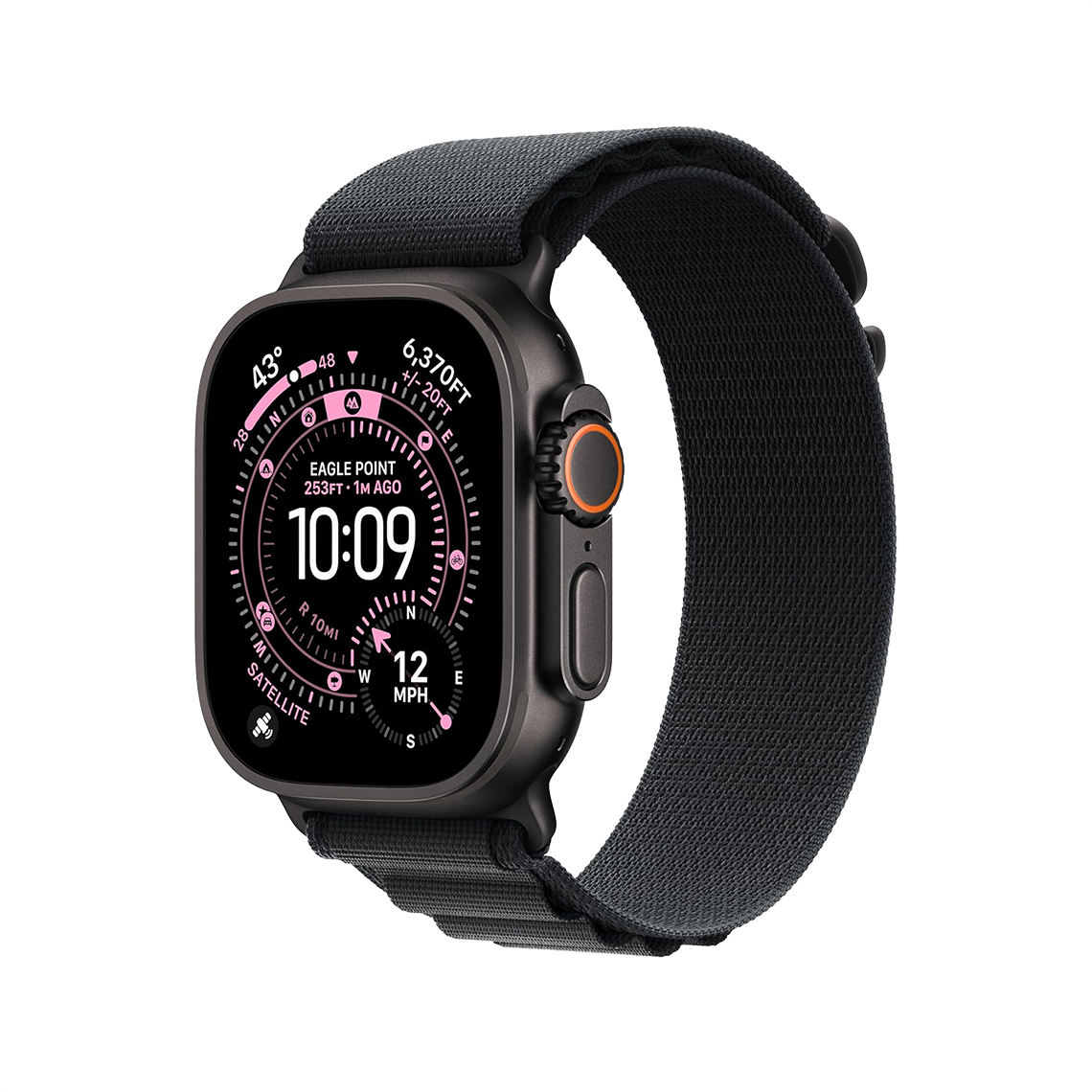 Apple Watch Ultra 2 Black Titanium with Black Alpine Loop