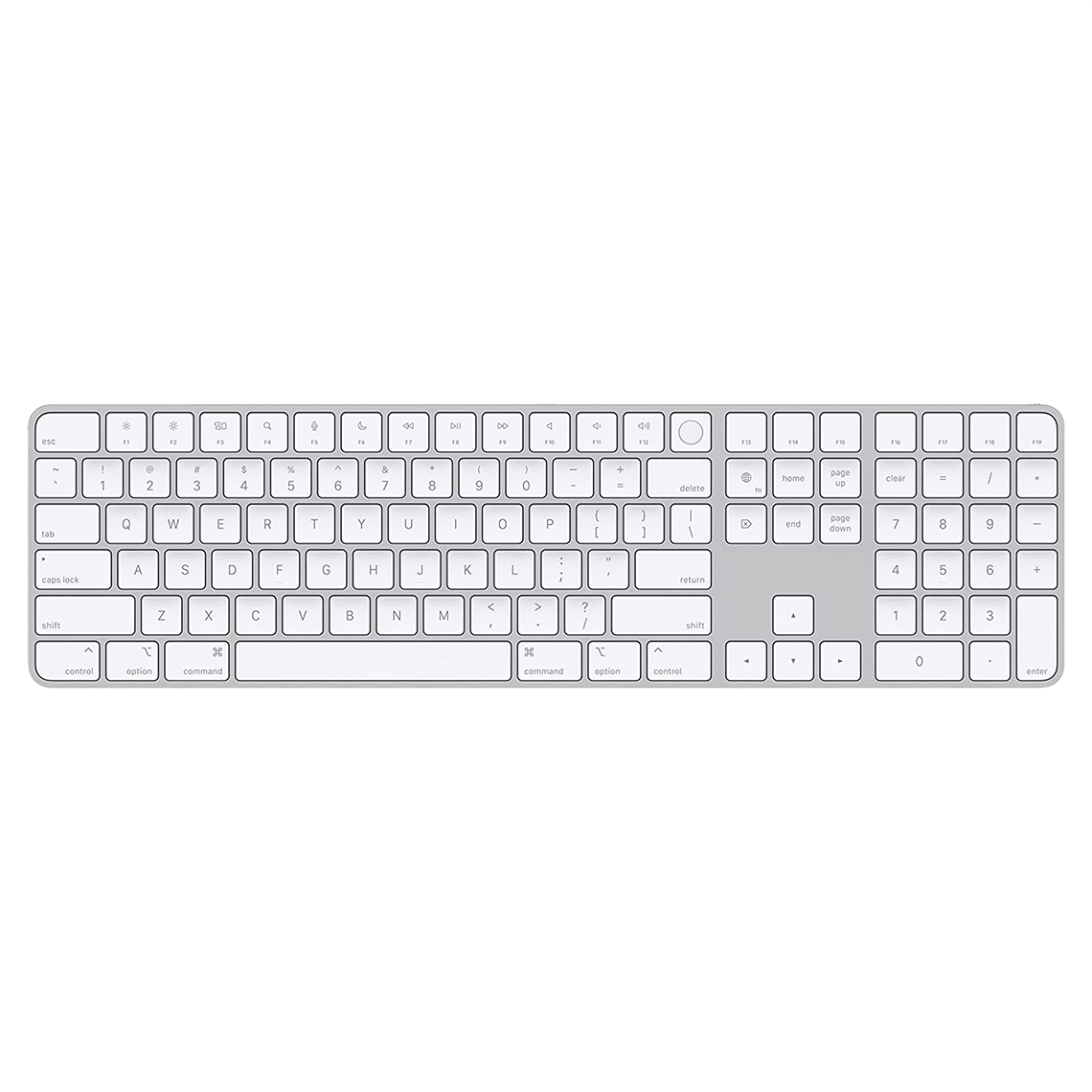Apple Wireless Magic Keyboard silver with Touch ID and numeric pad