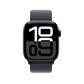 Apple Watch Series 10 Jet Black with Ink Sport Loop front view