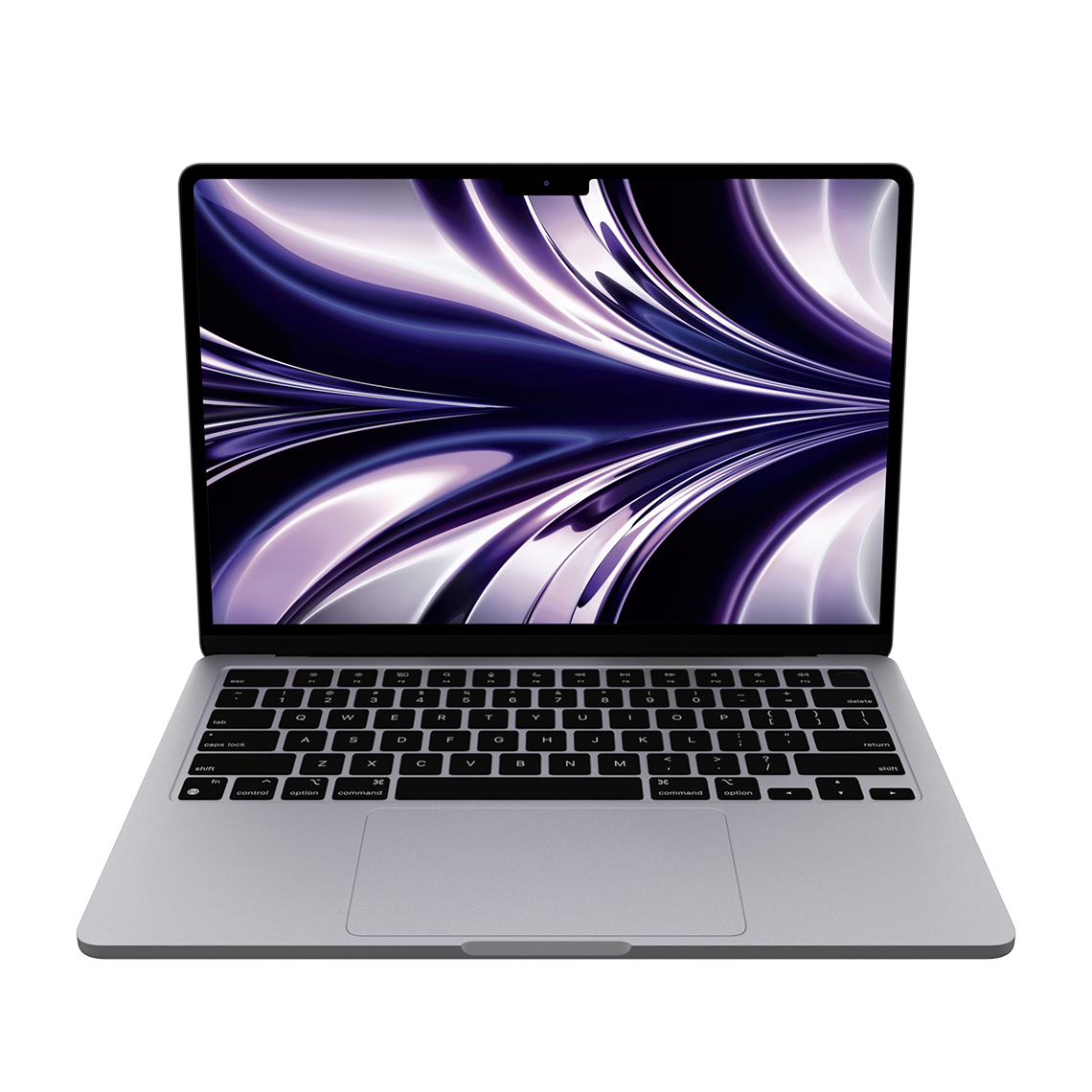 Apple 13-inch MacBook Air M2 space gray front view