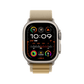 Apple Watch Ultra 2 Titanium with Tan Alpine Loop front view