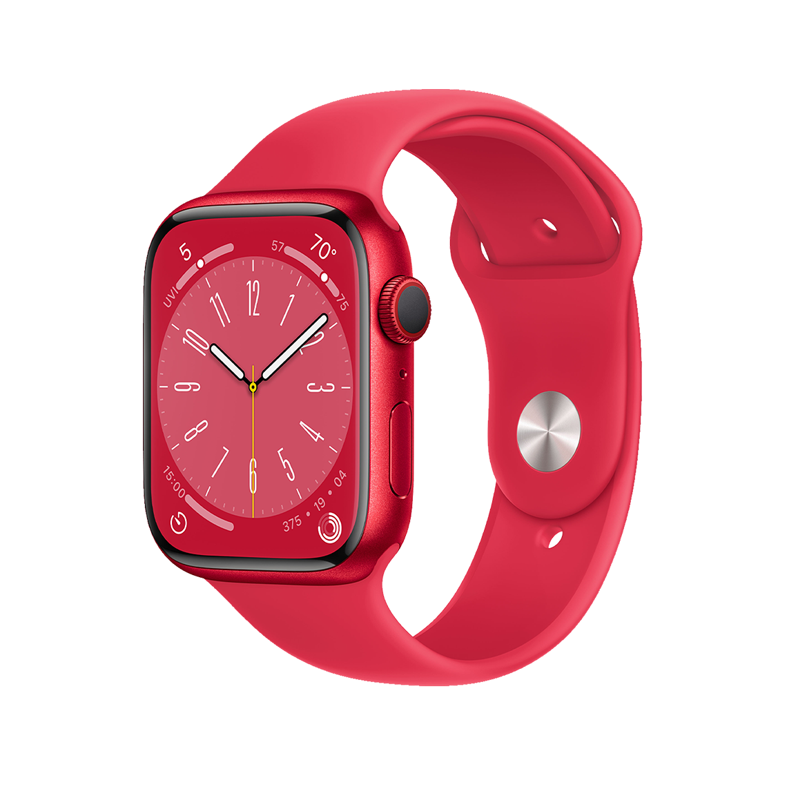 Apple Watch Series 8 45mm GPS + Cellular - Product Red w/ M/L Red Sports Band, Grade A