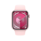 Apple Watch Series 9 41mm GPS - Pink w/ M/L Light Pink Sports Band, Grade B