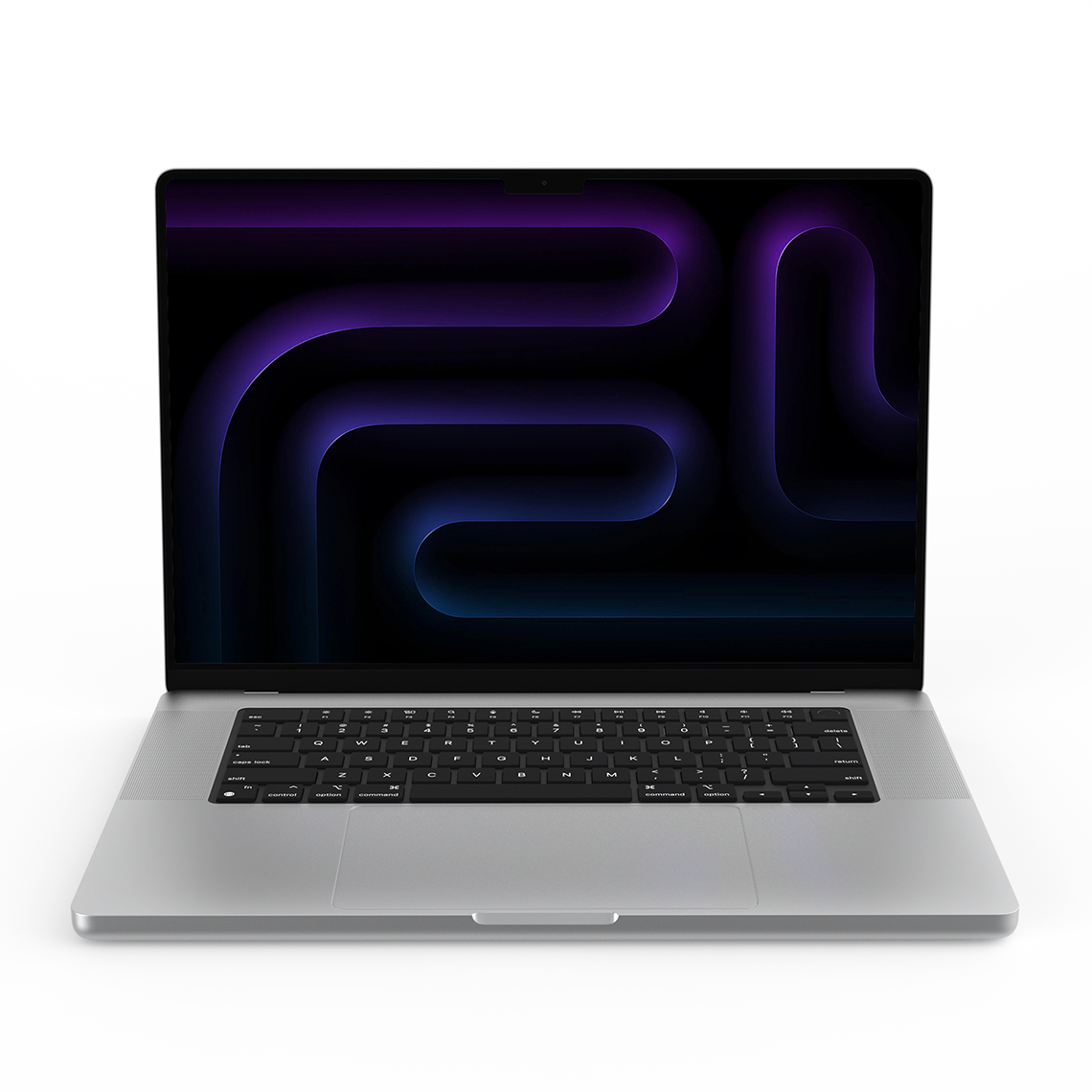 Apple MacBook Pro 16-inch M5 silver front view