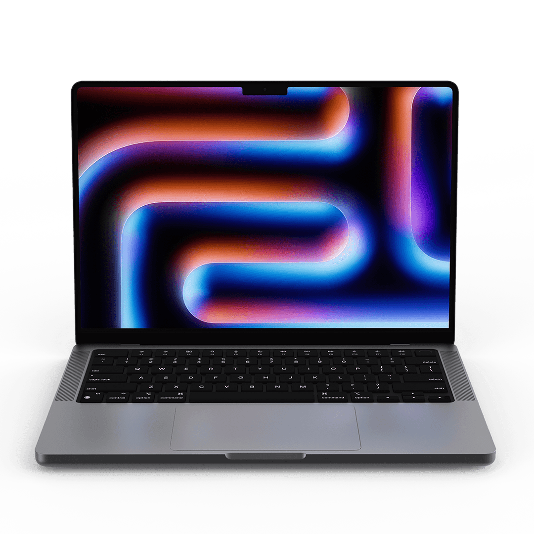 Apple MacBook Pro 14-inch M4 space black front view