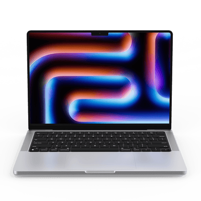Apple MacBook Pro 14-inch M4 silver front view