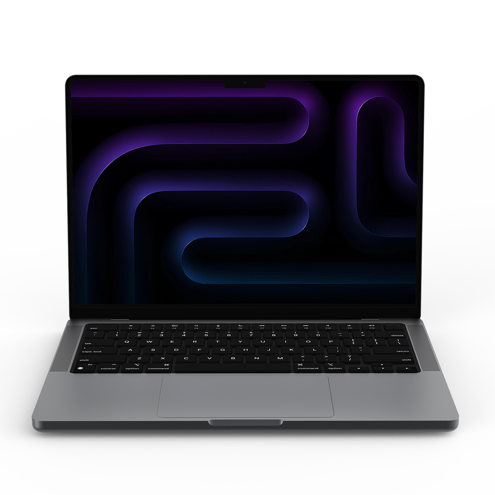 Apple MacBook Pro 14-inch M5 space black front view