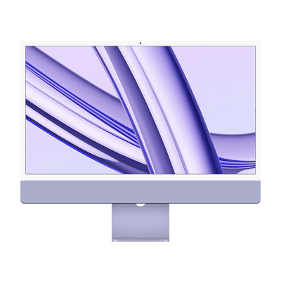Apple iMac M3 purple front view