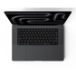 Apple MacBook Pro 16-inch M3 space black opened top view