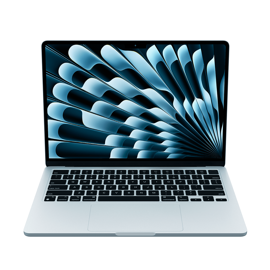 Apple 13-inch MacBook Air M4 sky blue front view