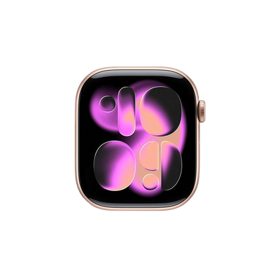 Apple Watch Series 11 Rose Gold face only