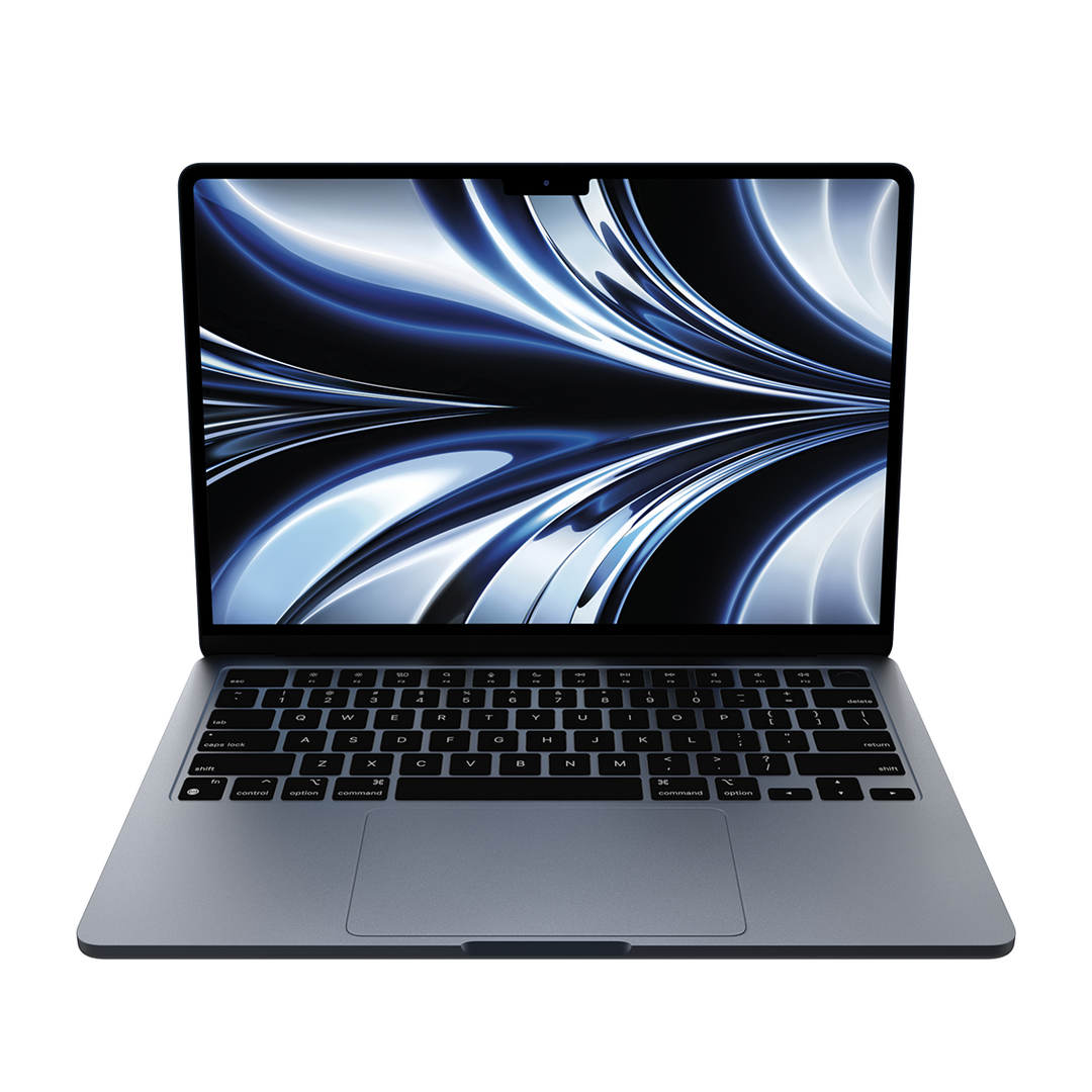 Apple 13-inch MacBook Air M2 midnight front view