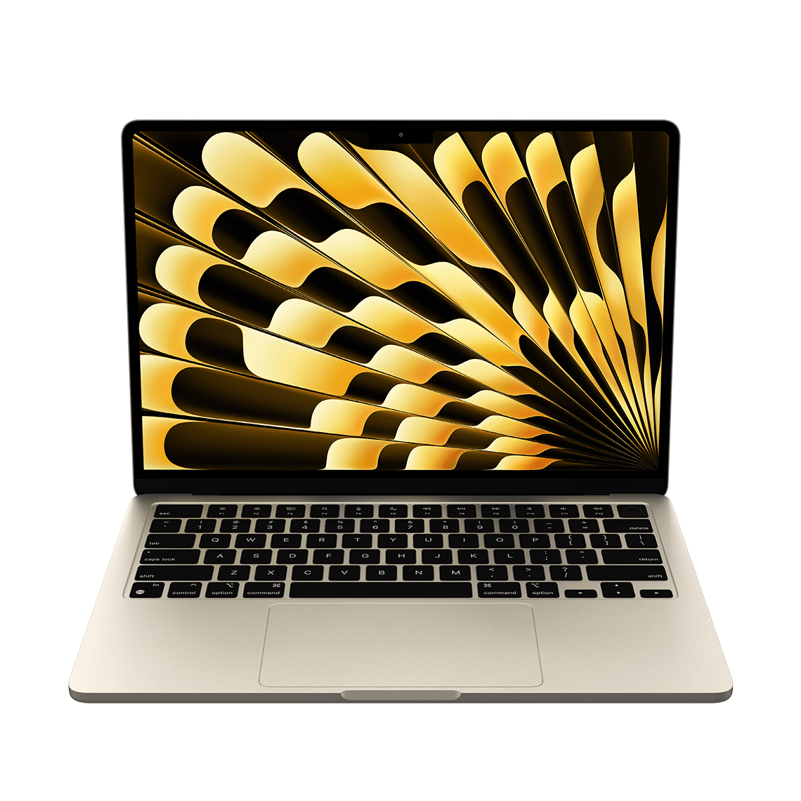 Apple 13-inch MacBook Air M4 starlight front view