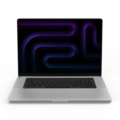 Apple MacBook Pro 16-inch M5 silver front view