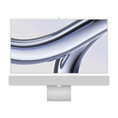 Apple iMac M3 silver front view