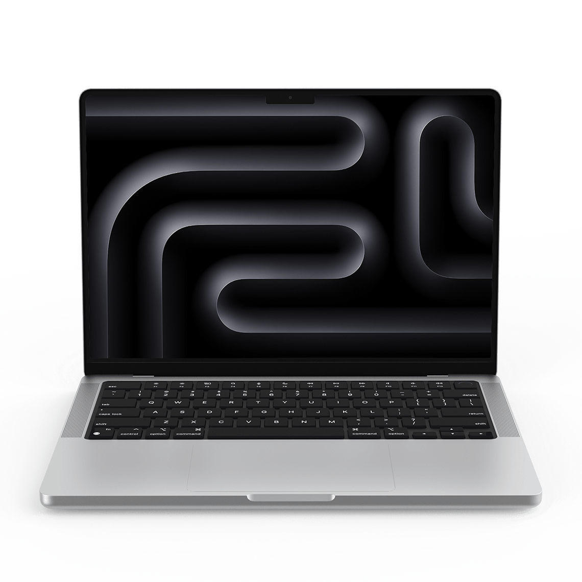 Apple MacBook Pro 14-inch M3 silver front view