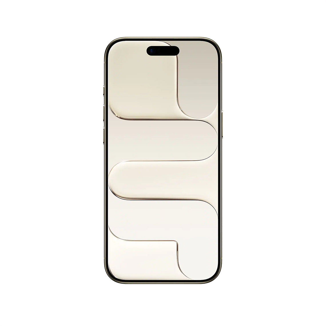 The Apple iPhone Air light gold color front view