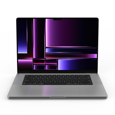 Apple MacBook Pro 16-inch M2 space gray front view