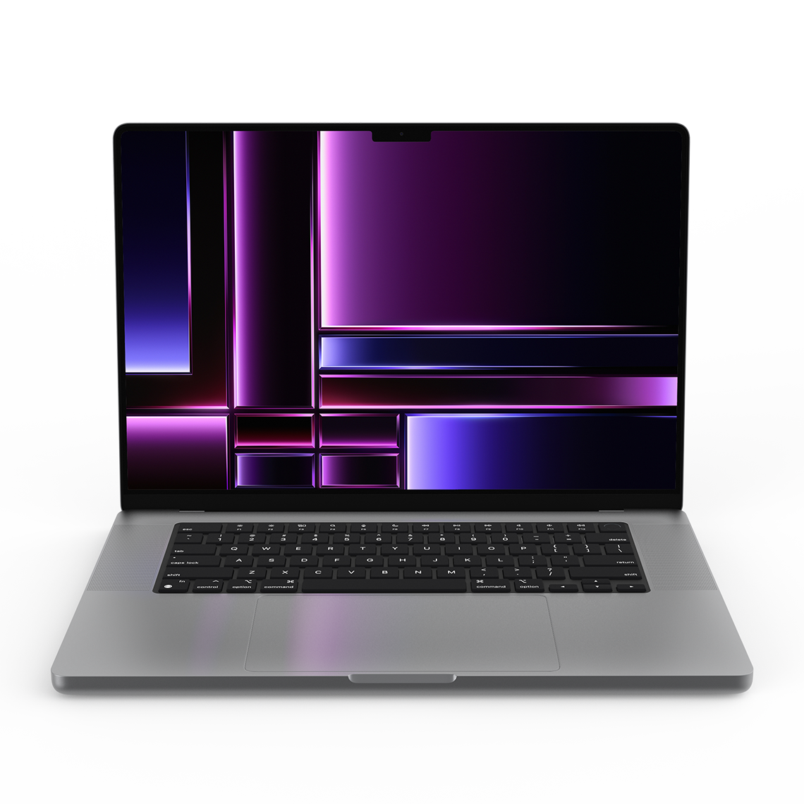 Apple MacBook Pro 16-inch M2 space gray front view