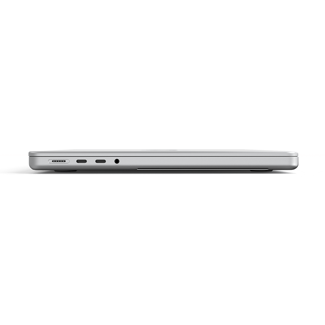 Apple MacBook Pro 14-inch M3 Pro silver closed left side view