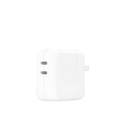 Apple 35W Dual USB-C adapter front view