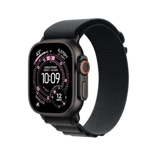 Apple Watch Ultra 2 Black Titanium with Black Alpine Loop