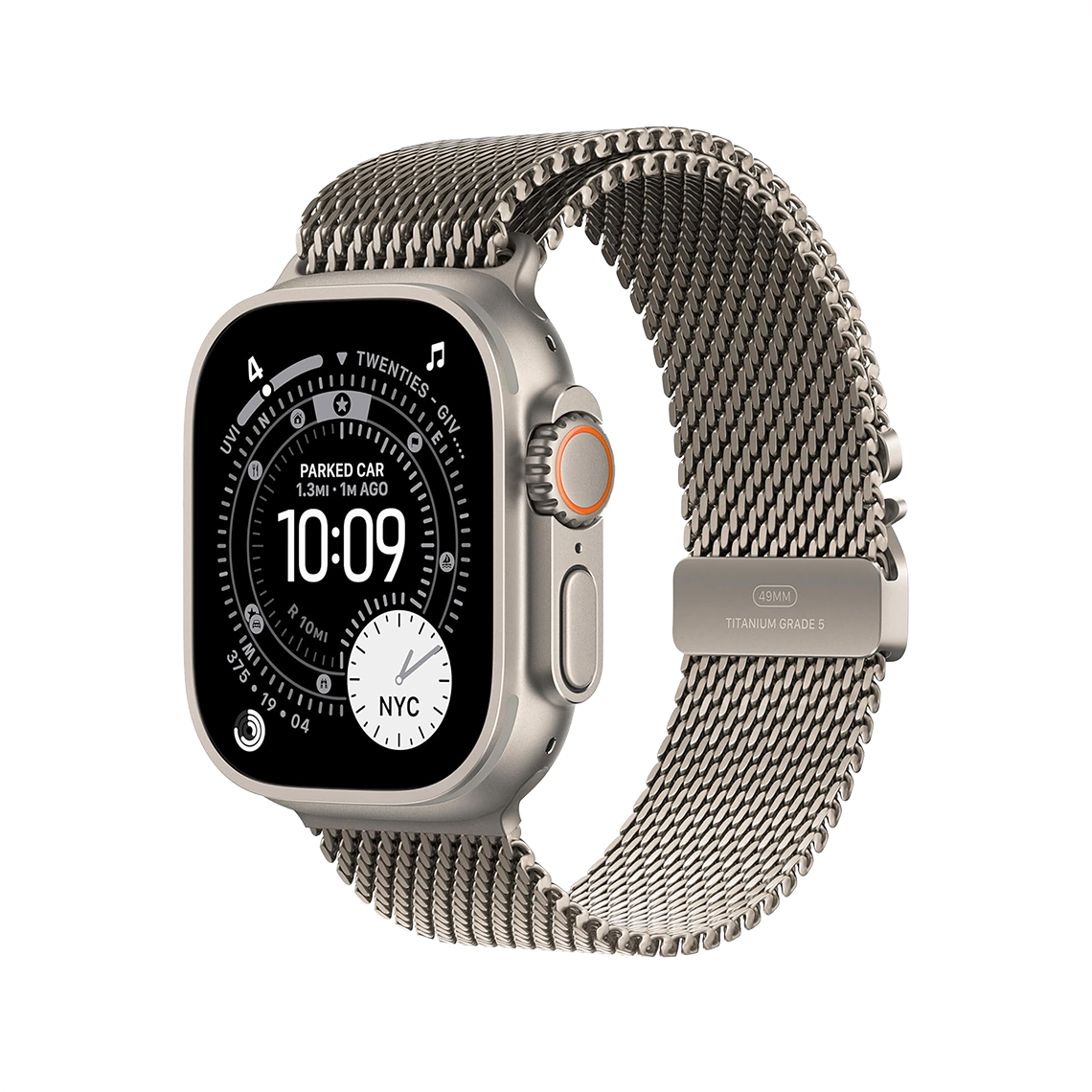 Apple Watch Ultra 2 Natural Titanium with Natural Titanium Milanese Loop