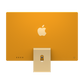 Apple iMac yellow with 4 USB-C port rear view