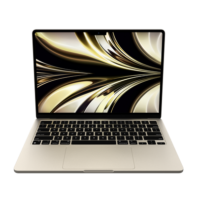 Apple 13-inch MacBook Air M2 starlight front view