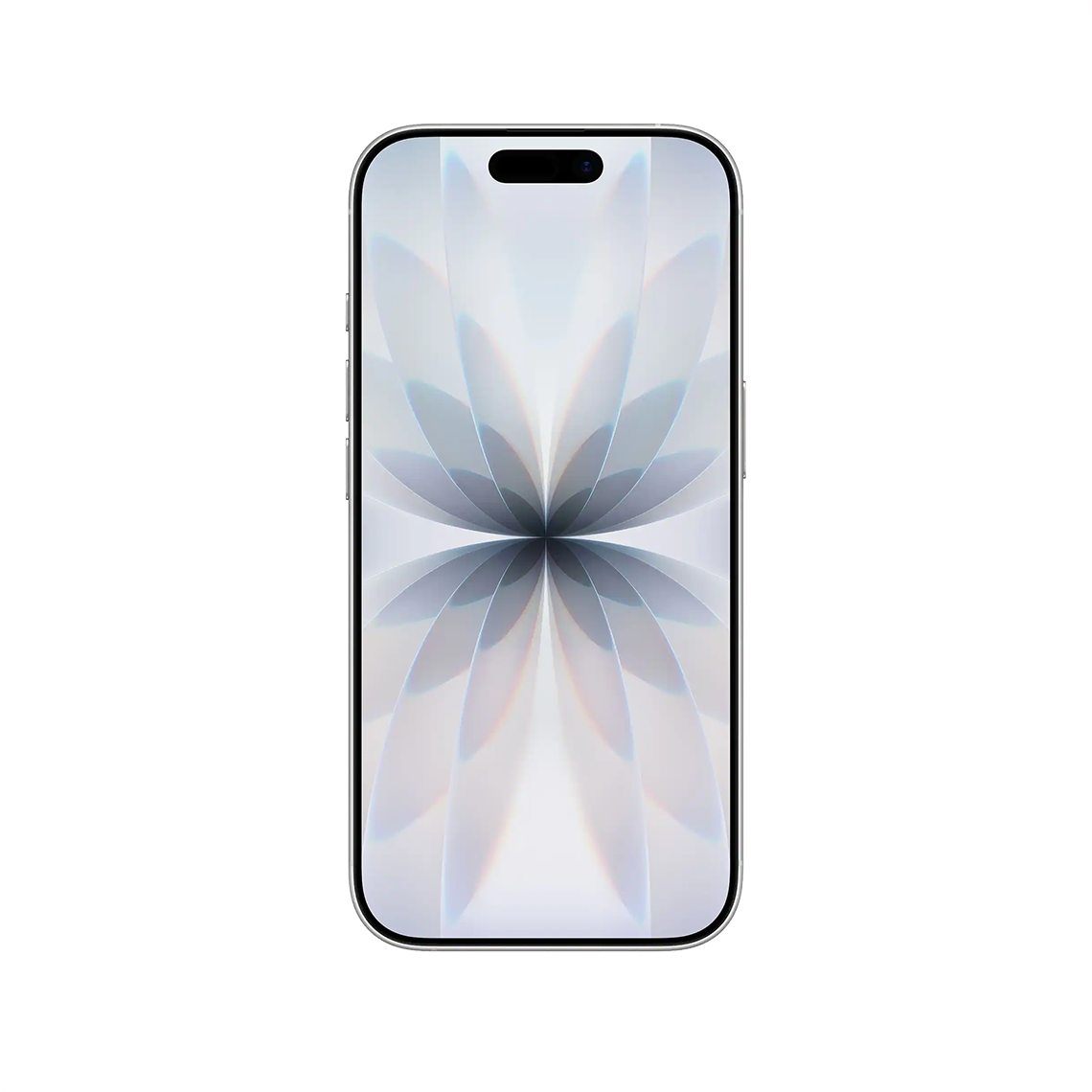 The Apple iPhone 17 white color front view