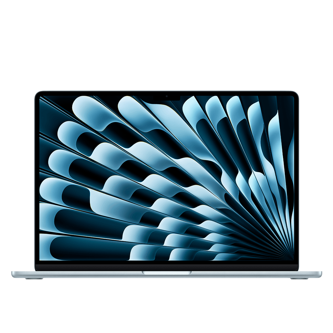 Apple 15-inch MacBook Air sky blue front view