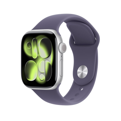 Apple Watch Series 11 Silver with Purple Fog Sport Band