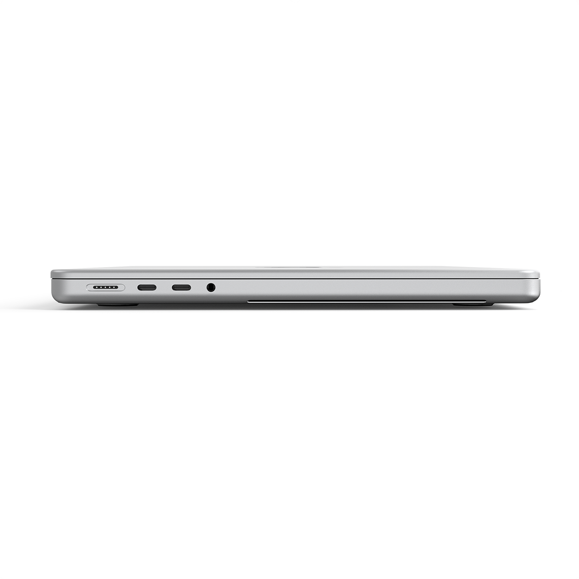 Apple MacBook Pro 14-inch M5 silver closed left side view