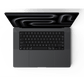 Apple MacBook Pro 16-inch M3 space black opened top view