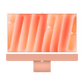 Apple M4 iMac 24-inch - Orange - 24GB RAM, 512GB Flash, 10-Core GPU, 4 Ports, Open Box