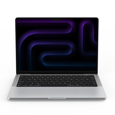 Apple MacBook Pro 14-inch M5 silver front view