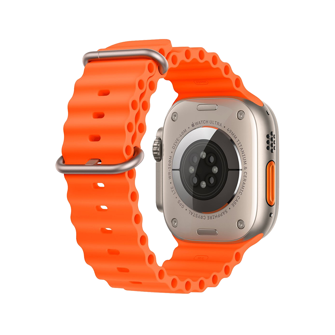 Apple Watch Ultra 2 49mm GPS + Cellular - Titanium - Orange Ocean Band, Grade B