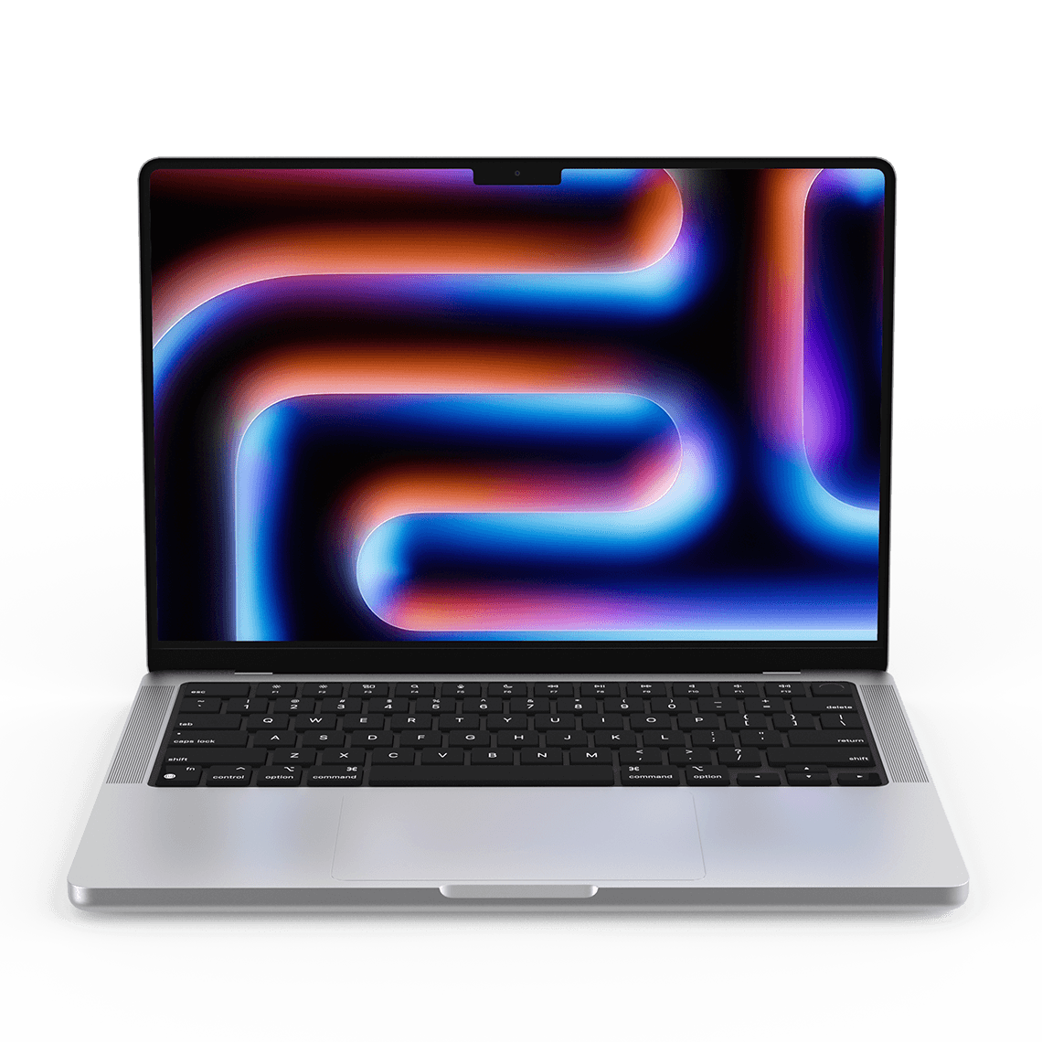 Apple MacBook Pro 14-inch M4 silver front view