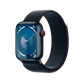 Apple Watch Series 9 45mm GPS + Cellular - Midnight w/ Midnight Sport Loop, Grade B