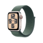 Apple Watch SE 2 44mm GPS + Cellular - Starlight w/ Lake Green Sport Loop, Grade A