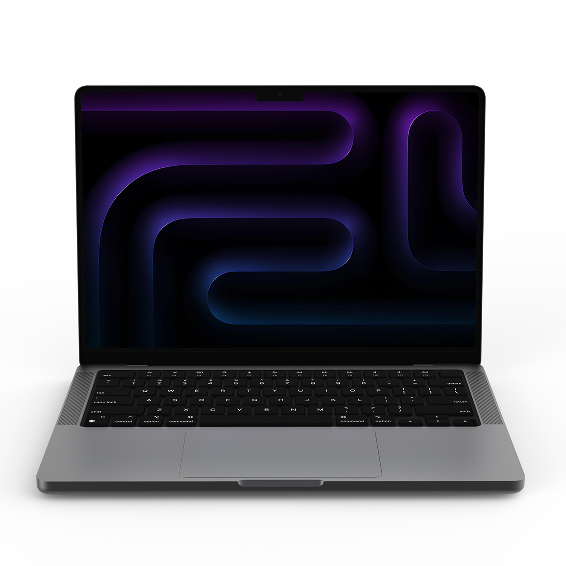 Apple MacBook Pro 14-inch M5 space black front view