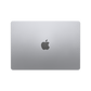 Apple 13-inch MacBook Air M3 space gray closed top view