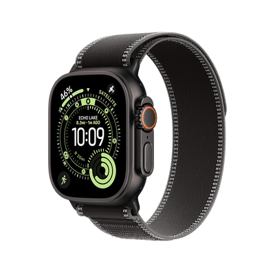Apple Watch Ultra 2 Black Titanium with Black Charcoal Trail Loop