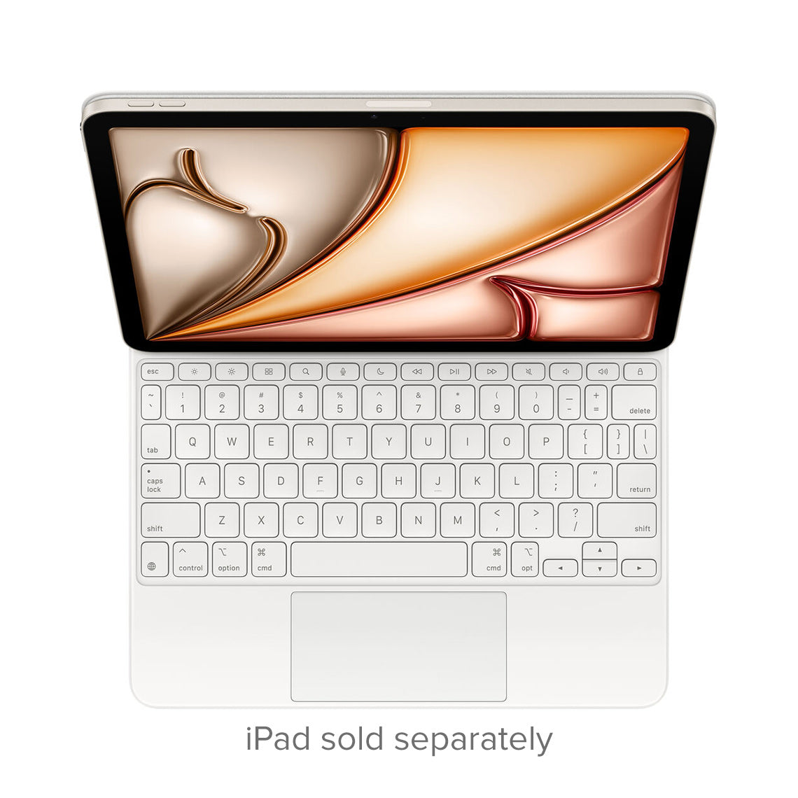 Apple Magic Keyboard for iPad Air 11-inch English layout white top view