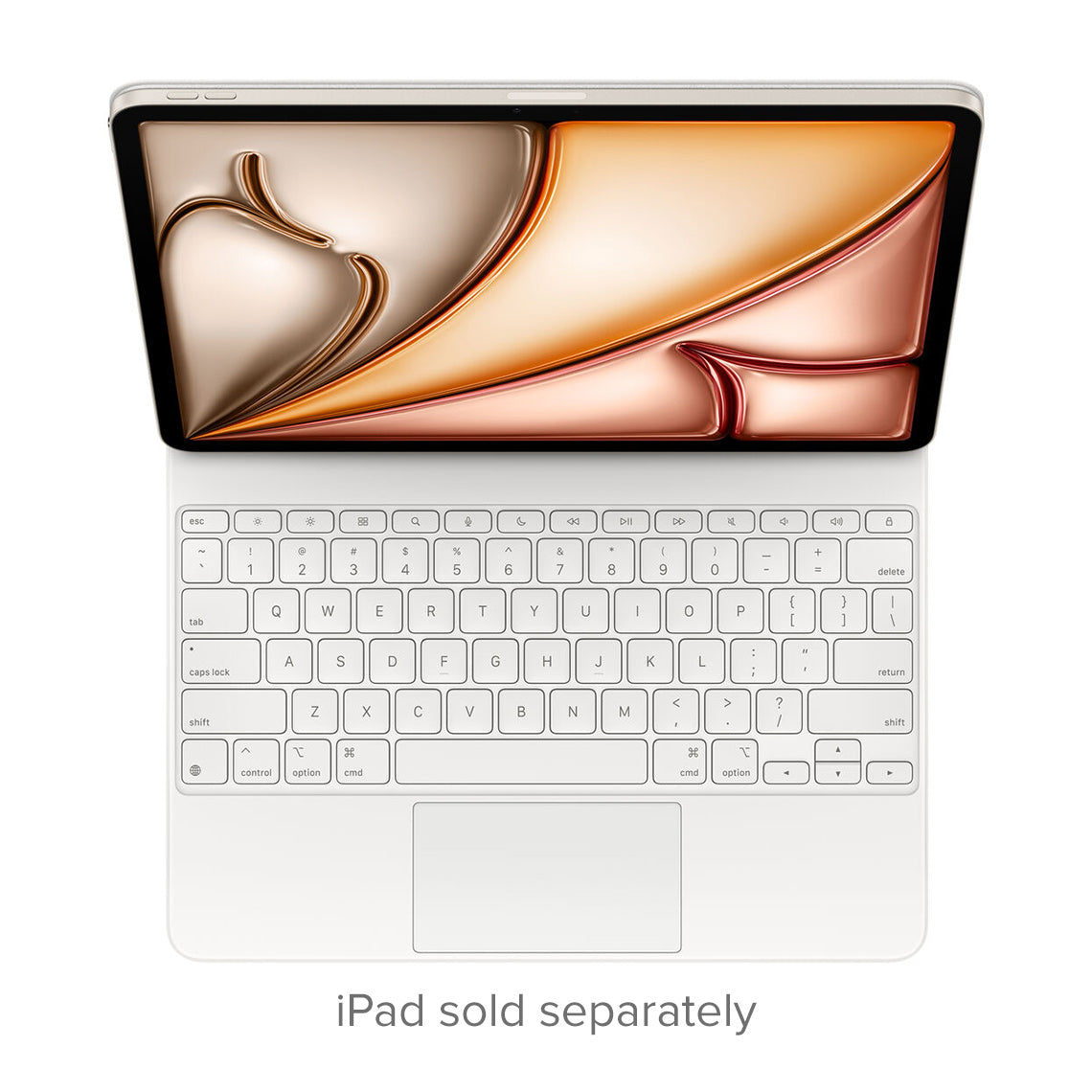 Apple Magic Keyboard for iPad Air 13-inch English layout white top view