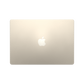 Apple 13-inch MacBook Air M3 starlight closed top view