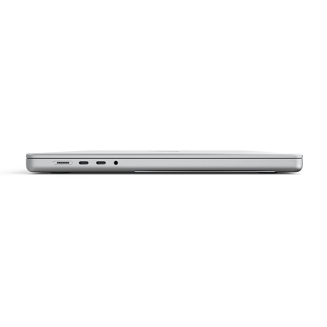 Apple MacBook Pro 16-inch M5 silver closed left side view