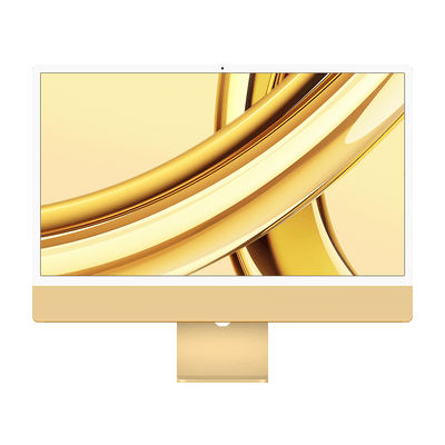 Apple iMac M3 yellow front view