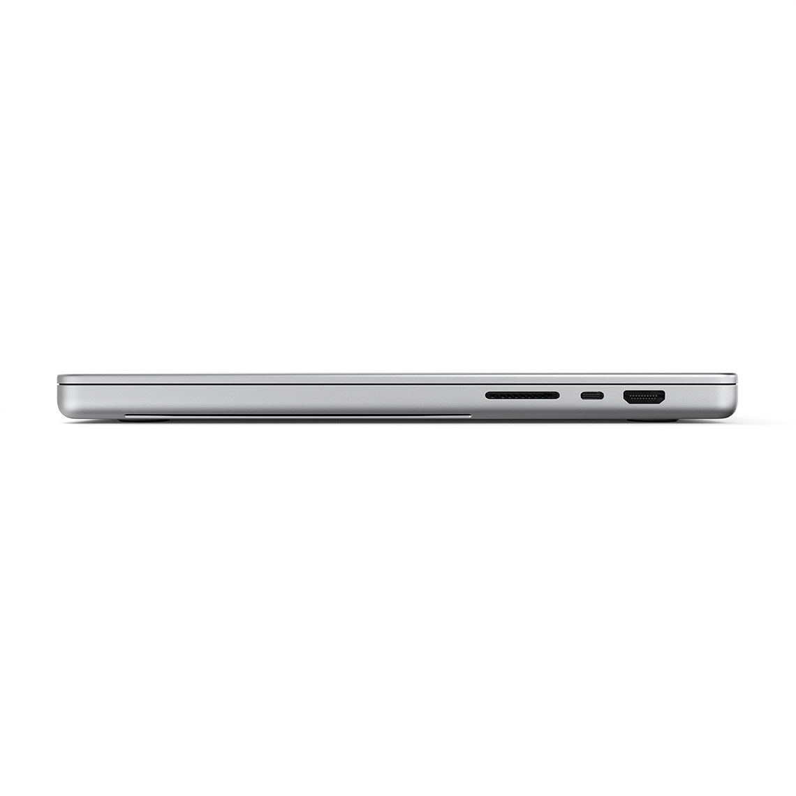 Apple MacBook Pro 16-inch M5 silver closed right side view